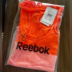 Reebok Women's Bright Orange Racerback Tank Top